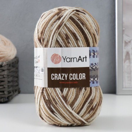 Yarn "Crazy Color" 25% wool, 75% acrylic 260m/100g (110)