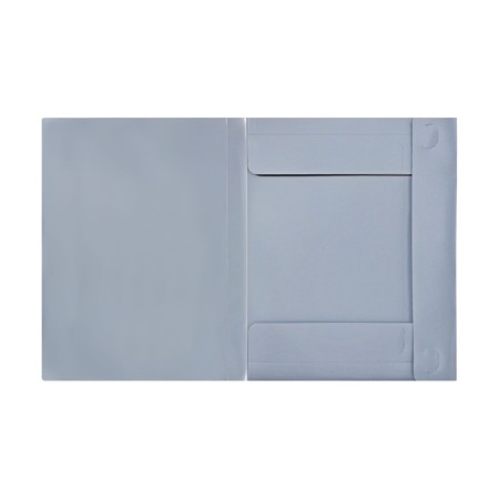 A4, 500MKM, calligrata elastic band folder on the elastic band, a root of 25 mm, up to 230 sheets, embossing "sand", gray-12