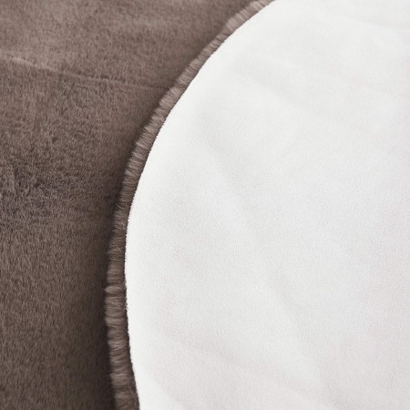 Plush mat Sofi de Marko, size 100x100 cm, chocolate color-3