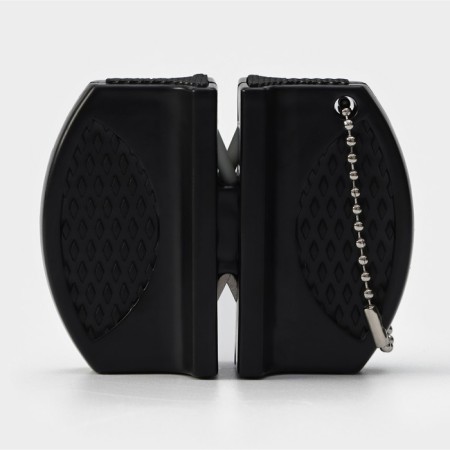 Sharpening for knives, 7.5 × 6 × 2.5 cm, with 2 compartments for steel and ceramic knives, mix-2