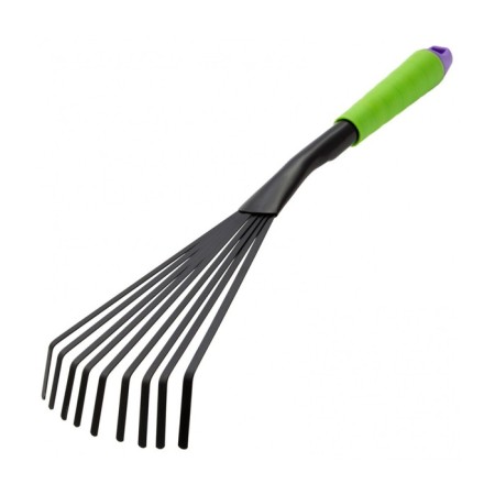 A set of garden tools, 7 items: 2 rakes, looser, a moth, a spatula, 2 lengthening rods, length 40 cm-4
