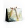 Gift laminated "marble", blue with a bow, 25 x 20 x 12 cm