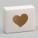 Folding box "Hearts", white, 10 x 8 x 3.5 cm