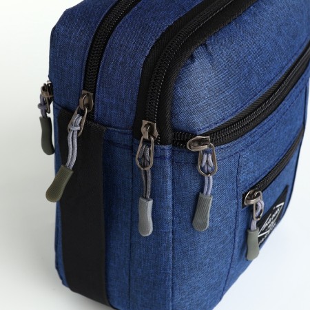 Male bag, blue color-3