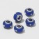 Bead "diodes", blue color in silver