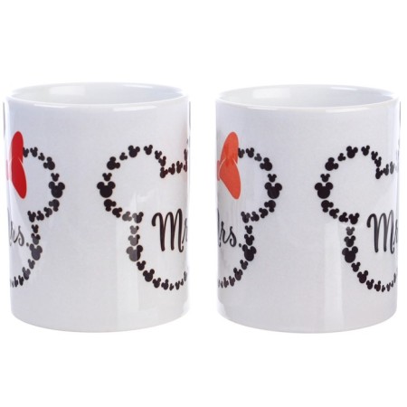 Set of paired mugs, 350 ml "Mr. and Mrs.", Mickey and Friends-3