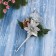 Decor "Winter Dreams" Silver Flower, 18 cm