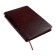 Diary of Leduced A5, 160 Escalada sheets, hard -leather cover, perforation, pancake embossing, lies, cream block 70g/m2, brown