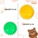 Set of Massage balls Onlytop "Forest Friends": 2 pcs., D = 6.5, D = 7.5 cm, Mix color