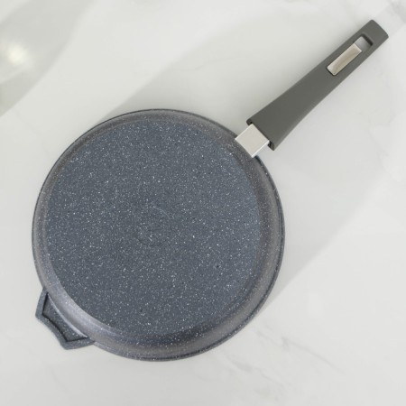 Set of dishes No. 1 granite, 3 objects: pan D = 26 cm, bucket 1.7 l, pot 5 l, covers, anti -stick coating-6