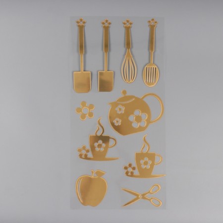 Sticker Plastic Interior "Morning" gold 70x30 cm-1