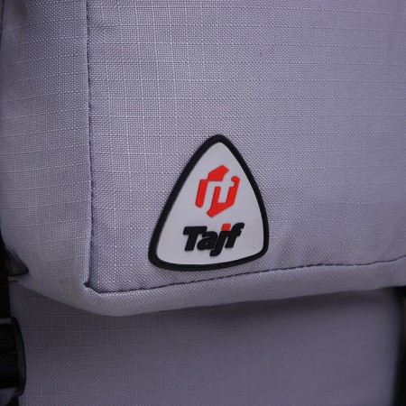 Tourist backpack, TAIF, 60 l, cord department, outer pocket, 2 side nets, gray/red color-5