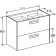 Roca The Gap shell module, white color, size 80 x 44 cm