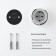 Rosette W5871054 with grounding Vintage, silver matte chrome