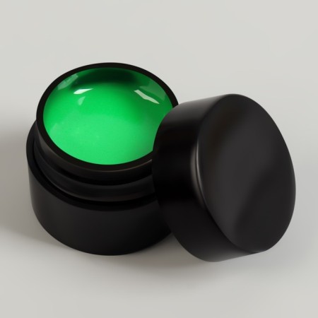 Water gel glowing in the dark, 3 phase, led/uv, 7 ml, green color-1