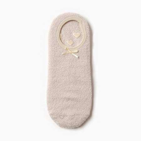 Women's socks shortened nonsense, light-beige color, size 36-39