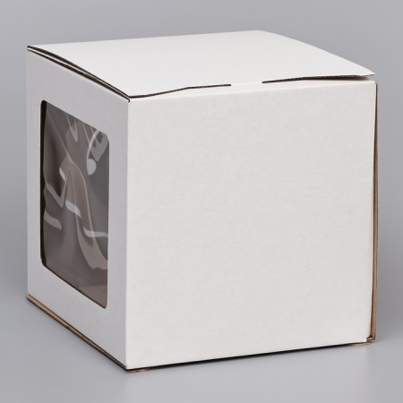 Confectionery packaging "Square", 2 windows, white, 26 x 26 x 28 cm-2
