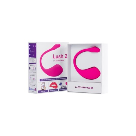 Vibroyaite Lovense Lush 2, silicone, pink color, 18 cm-11