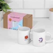 A set of mugs for two, sublimation 