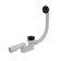 ALCAPLAST A507BLACK, CLICK/CLACK, length 57 cm, black matte