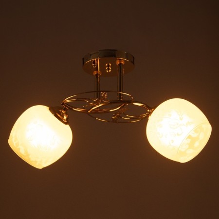 Ceiling chandelier "Courage" 2x40W E27 Color: Gold-2