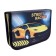 Penal 3 sections, tab inside, 140 x 210 x 40 mm, fabric, calligrata top block "Bloody yellow"