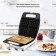 Electric Wafer Kitfort KT-1670, 1400 W, Vienna Waffles, White