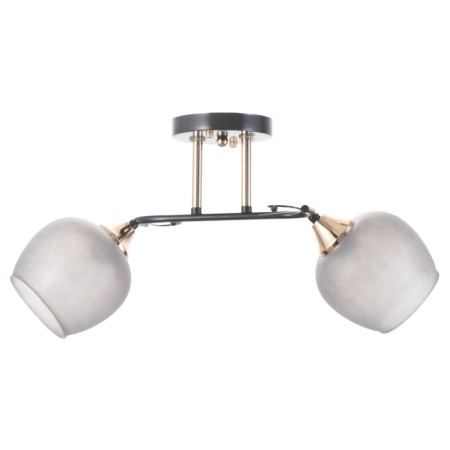 Acapulko chandelier 2x60W E27 is brown, gold 48x28x24cm-4