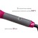 Pioneer HS-10125 curling iron, ceramics, d = 10 mm, up to 200 ° C, pink-gray