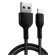 Cable Hoco X20, Type -C - USB, 3 A, 1 m, PVC braid, black