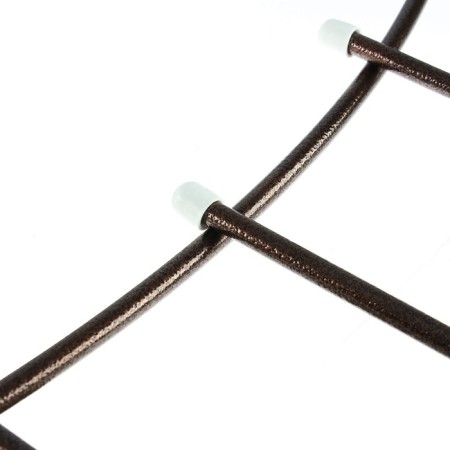 Decorative fence, 60 × 410 cm, 5 sections, metal, bronze, "horizontal"-8