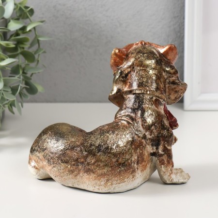 Polystone souvenir "Dog in the toad and in the Venetian mask" 16.5x12.5x13.5 cm-2
