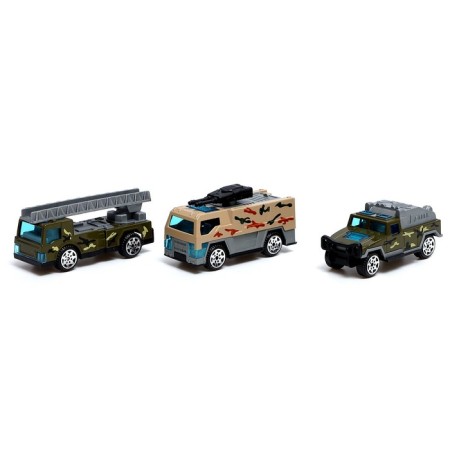 Set of metal machines "Army", 3 pieces-1