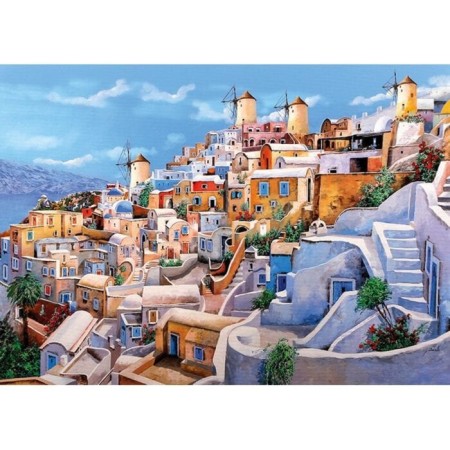 Puzzle "Santorini Paints", 1000 elements-1