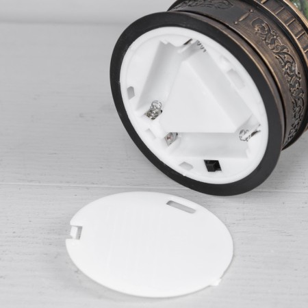 LED figure "Lantern with an elf" 14 × 27 × 14 cm, plastic, AAX3 batteries (not in the kit), USB, glow warm white-2