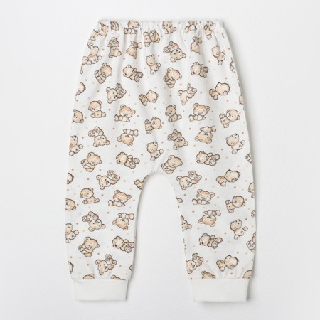 Pants for children, beige color/bears, height 62 cm-2