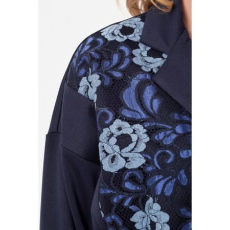 Female jacket, size 46, blue color-2