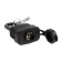 The castle of a hinged locland, 30 mm, moisture -proof, long stuff, 2 keys, black color