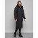 Coat insulated winter female, size 42, black color