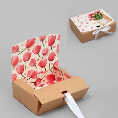 Gift Folding Bilateral Folder, Packaging, “With all my heart”, 16.5 x 12.5 x 5 cm-1