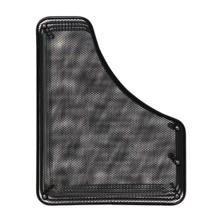 Vertical tray for papers, 3 compartments, metal mesh, black-1