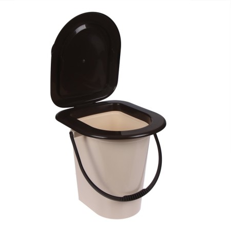 Bucket-loop, h = 40 cm, 17 l, removable chain, beige-2