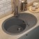 Quartz-quartz kitchen up-up uperwood quartz upd-02, oval, color 03 gray