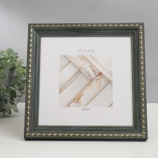 Фоторамка "МИРАМ" 20х20 см, 642998-22, зелёный (пластиковый экран)