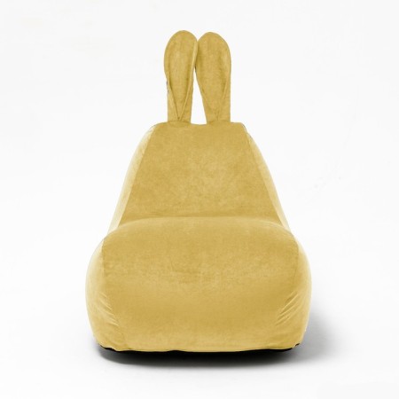 Milk-Milk chair, size 80x90 cm velor, yellow color-1