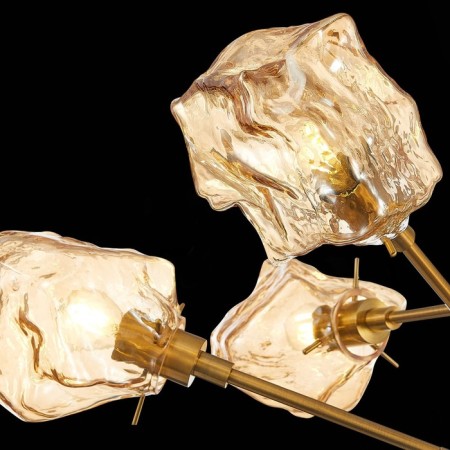 Ceiling Ceiling ST LUCE. SL1175.302.06. Portici. 6x40 watts, E14, 83.5x83.5x56 cm, brass color-6