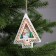 Christmas tree toy "Snowman", from batteries, glow warm white