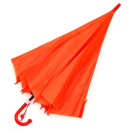Walking umbrella semi -automatic d = 90 cm, orange color-7