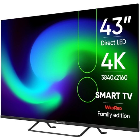 TV TopDevice TDTV43BS05U, 43 ", 3840x2160, DV3-T/T2/C/S2, HDMI3, USB2, Smarttv, Black-1