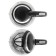 Electric kettle JVC JK-KE1516, glass, 2200 W, 1.7 l, black